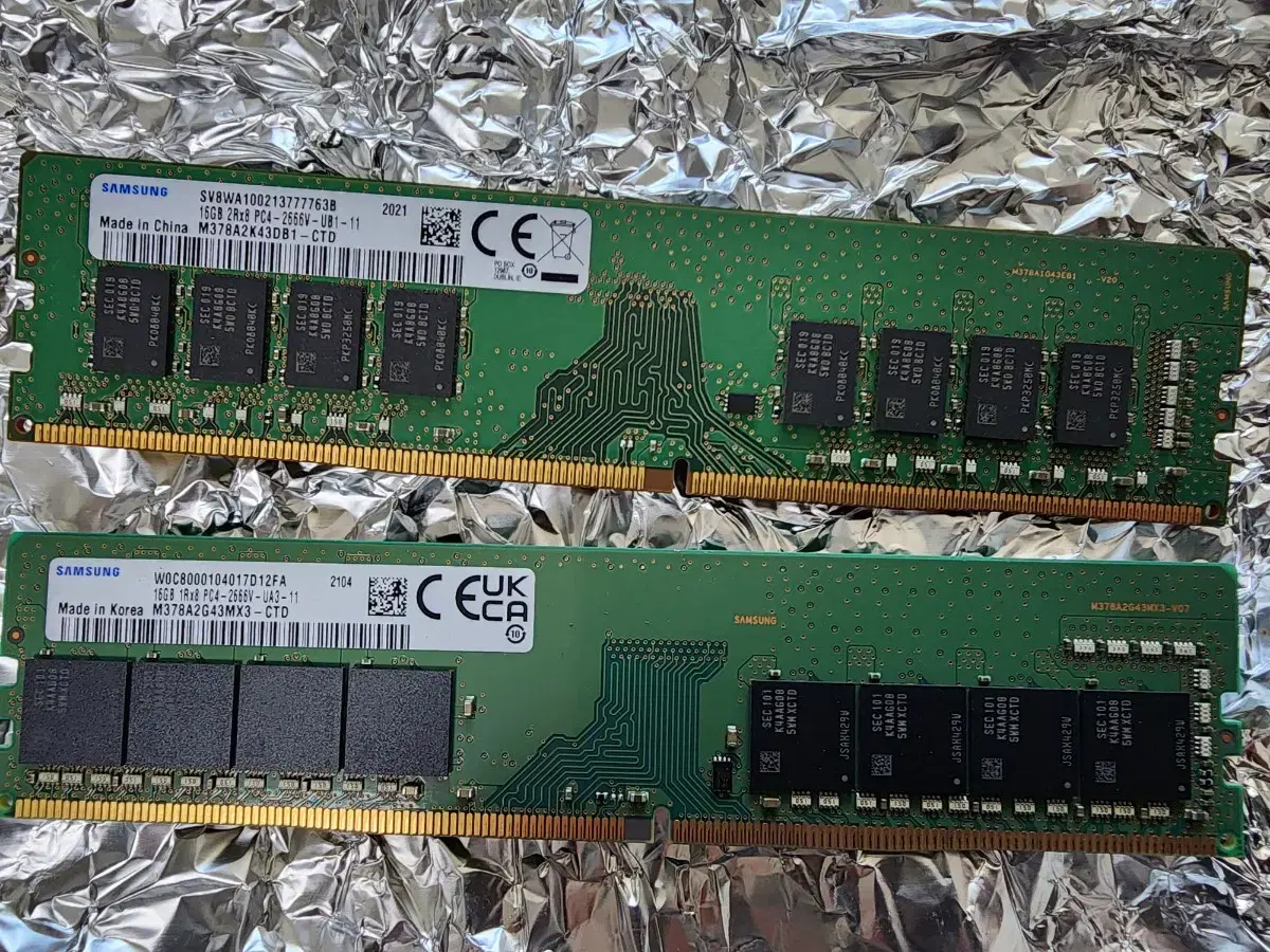 삼성 램 ddr4-2666V 16gb(기가)